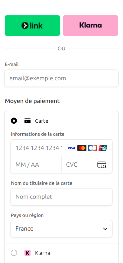 Plateforme de dons en ligne — mobile